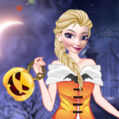 Jogo Anna & Elsa First Halloween