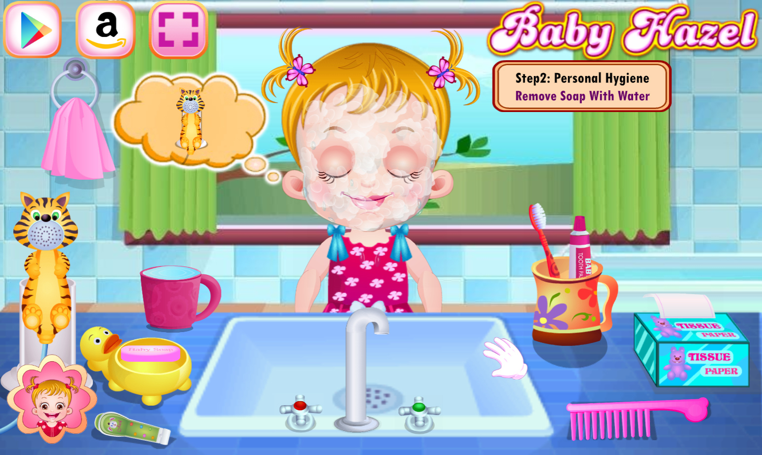 Jogo Baby Hazel e a Higiene na Escola