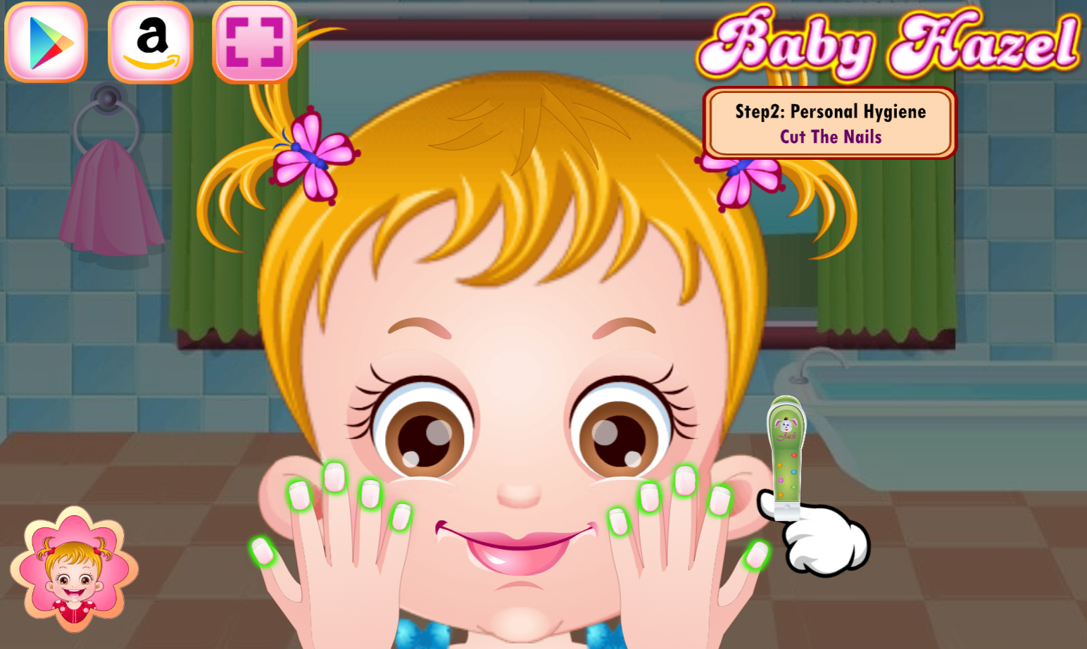 Jogo Baby Hazel e a Higiene na Escola