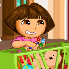 Jogo Dora Baby Caring Slacking