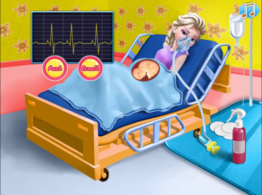 Jogo Elsa Birth Care no Jogos 360