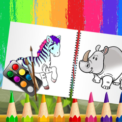 Jogo Funny Animals Coloring Book