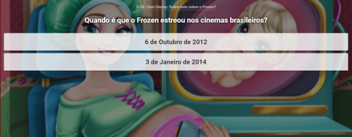 Quiz Disney: Acha que sabe tudo sobre o Frozen? - screenshot 1
