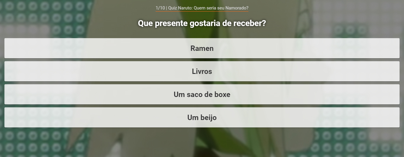 Quiz - Descubra quem seria seu namorado em Naruto Shippuden