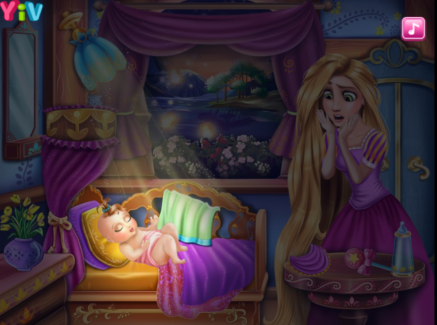 Jogo Rapunzel and Flynn Happy Family