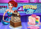 Jogos de Ariel Decora Bolo de Casamento no Meninas Jogos